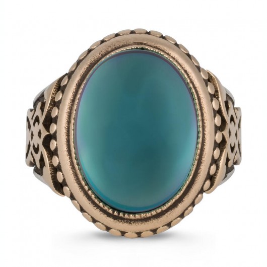 Payitaht Abdulhamid Series Tahsin Pasha Ring Turquoise Stone
