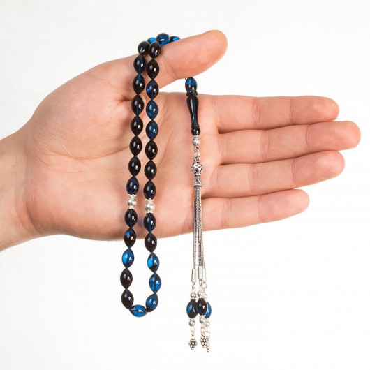 Pressed Amber Rosary/Rosary With Tassel In The Shape Of Grapes