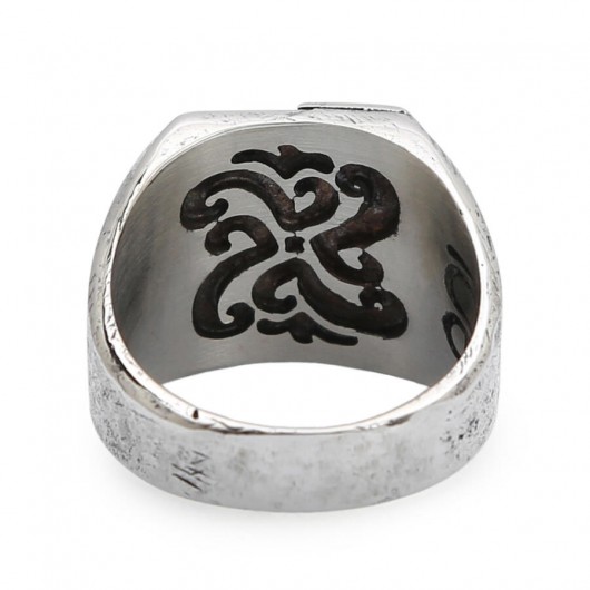 Men's Silver Ring Without Stone - New Life Theme Ring In Silver