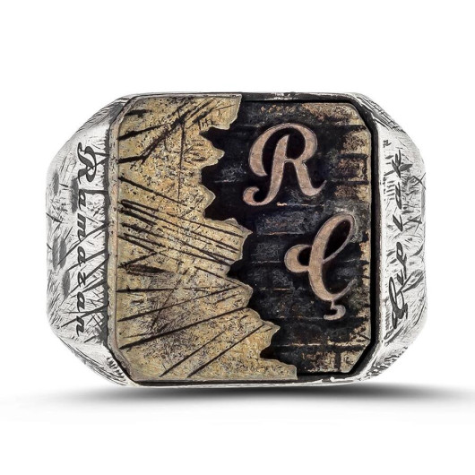 New Life Theme Stoneless Sterling Silver Men's Ring Customizable