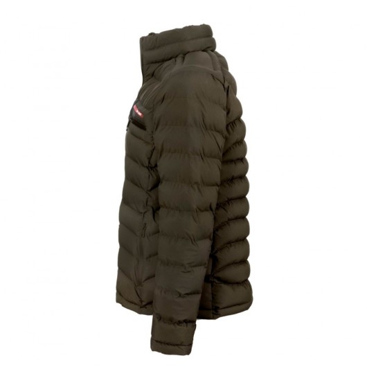 معطف رجالي بياقة مستقيمة مملوء بدون غطاء للرأس ذو جيوب أمامية مقاوم للماء 9569