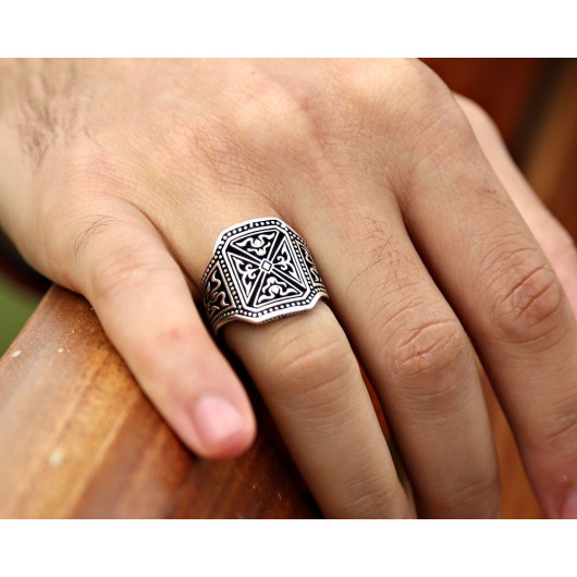 925 Sterling Silver Pusat Ring