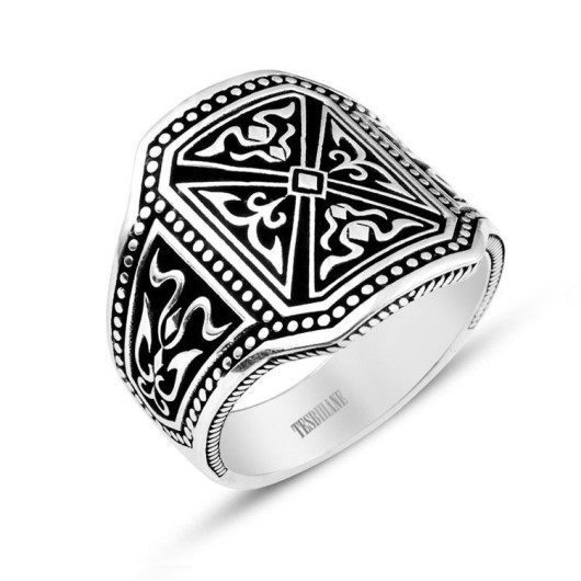 925 Sterling Silver Pusat Ring