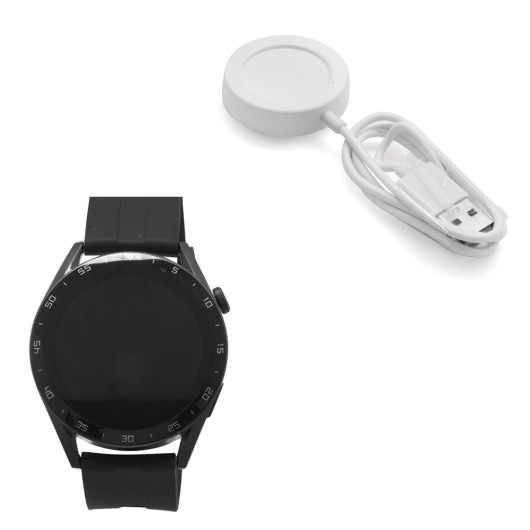 Ferro Black Color Silicone Strap Smart Watch