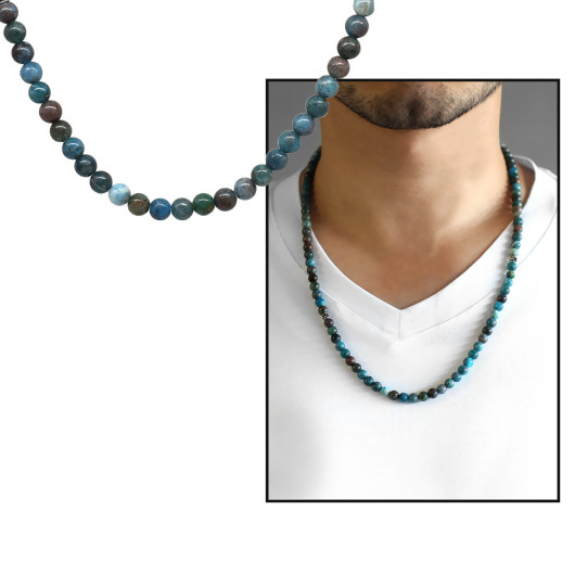 Both Bracelet Necklace And Prayer Beads Apatite Natural Stone Jewelry