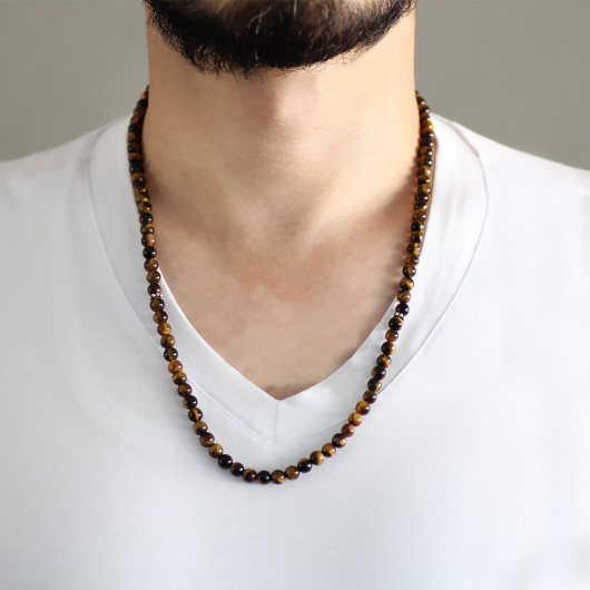 Both Bracelet, Necklace And Prayer Beads 99S Tiger Eye Natural Stone Accessories