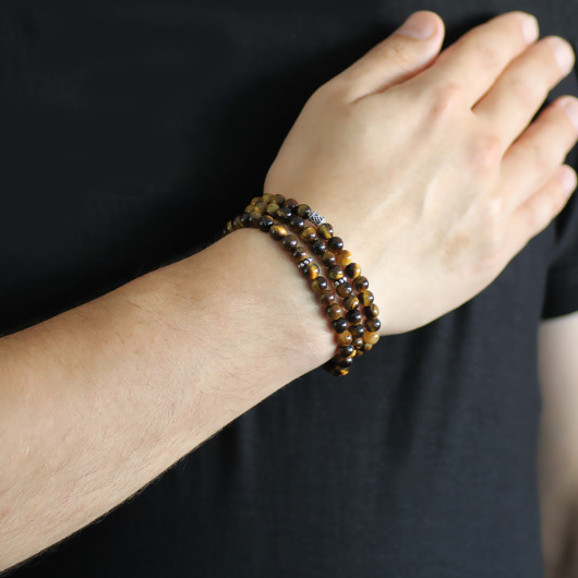 Both Bracelet, Necklace And Prayer Beads 99S Tiger Eye Natural Stone Accessories