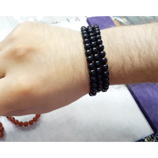 Both Bracelet And Necklace And Prayer Beads Onyx Natural Stone Accessories