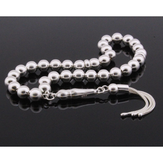 Globe Cut 925 Sterling Silver Prayer Beads