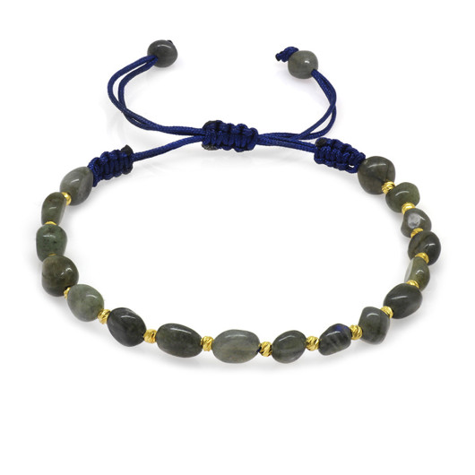 Natural Cut Labradorite Natural Stone Women Bracelet