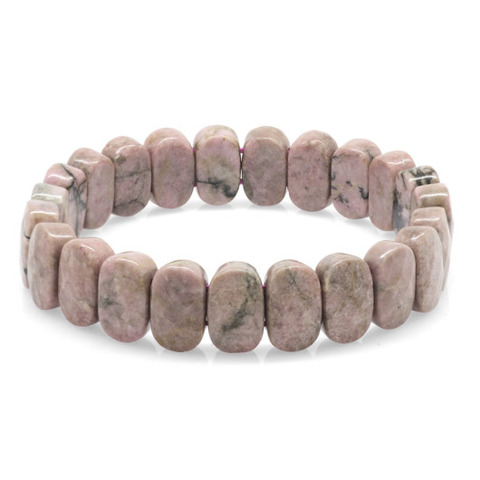 Rhodonite Natural Stone Rolex Men Bracelet