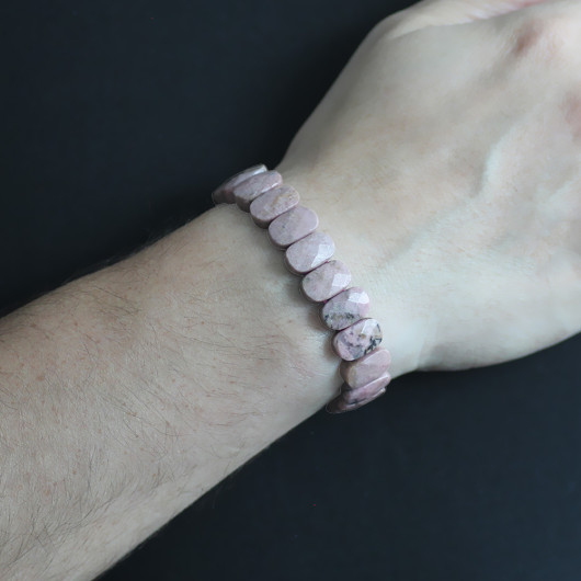 Rhodonite Natural Stone Rolex Men Bracelet