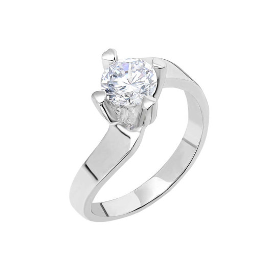 Starlight Diamond Diamond Mount Silver Women Solitaire Ring