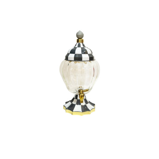Checkered Gray 2L Jug Jar With Tap