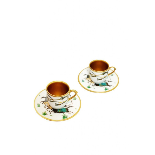 Hippodrome Series Set Of 2 Gold Cups With Gift Package
