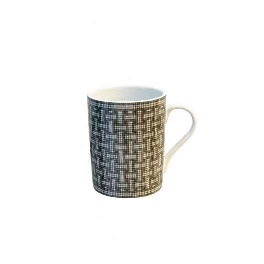 Mosaic Pattern Gray Mug