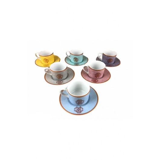 Rc Series Colorful Set Of 6 Nescafe Cups