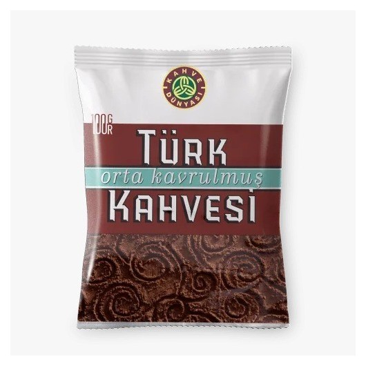 قهوة تركية محمصة وسط من قهوة دنياسي 100 غرام