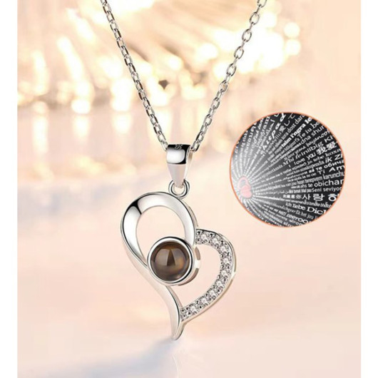 Necklace With I Love You Written In 100 Languages