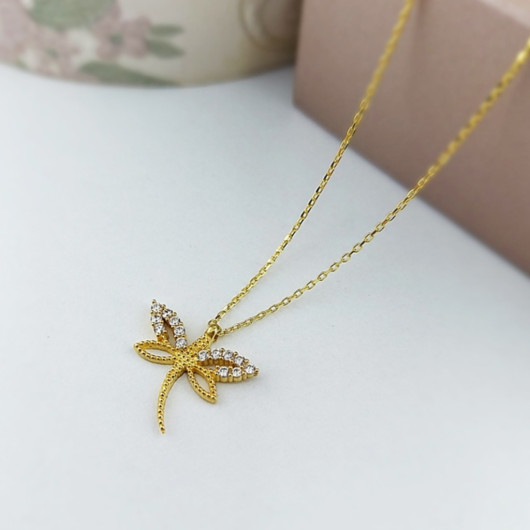 Women's 925 Sterling Silver Dragonfly Necklace