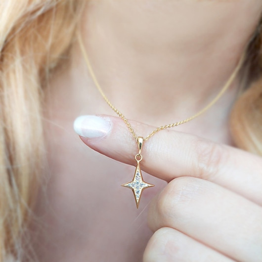 Women's Pole Star Gift Silver Necklace