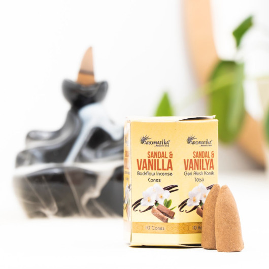 Sandal Vanilla Reflux Organic Waterfall Incense