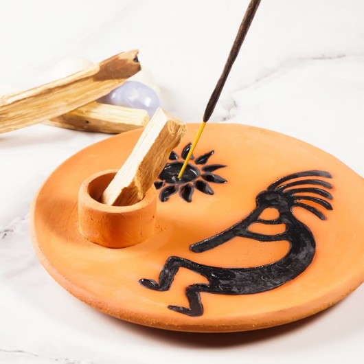 Handcrafted Wood Shamanic Incense Holder