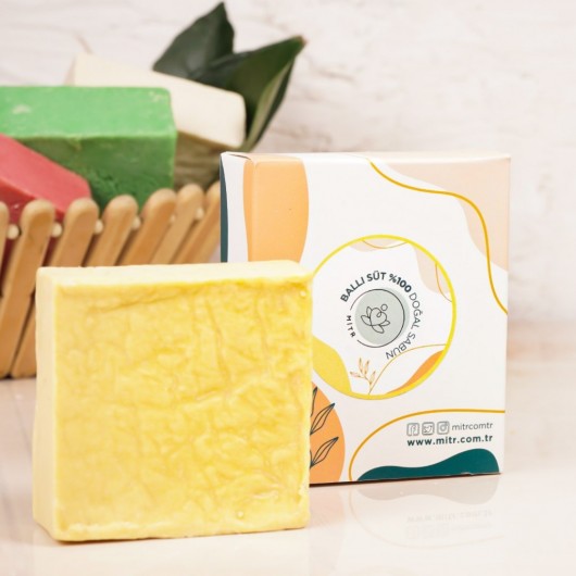 Natural Soap With Honey And Milk Mitr