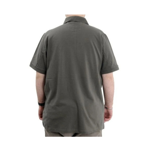 Large Size Men Tshirt Polo Neck Pocket Classic Pique Khaki