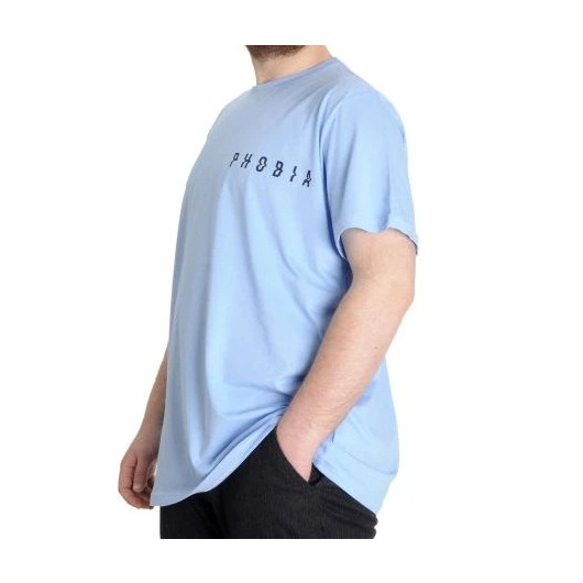 Large Size Men's T-Shirt Phobia Blue
