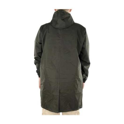 Plus Size Men Raincoat Hooded Khaki