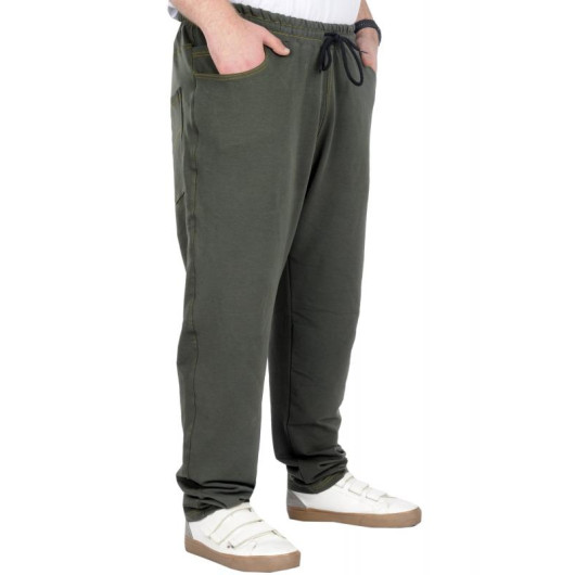 Plus Size Sweatpants Seasonal Khaki