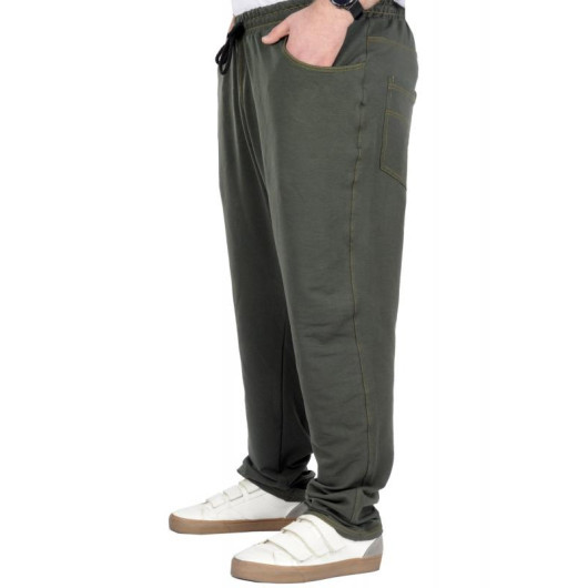 Plus Size Sweatpants Seasonal Khaki