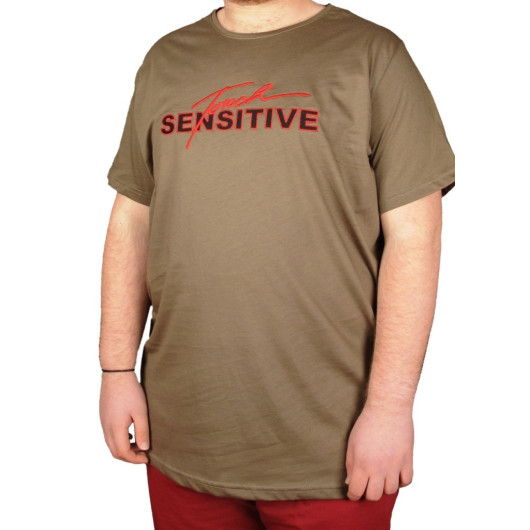 Plus Size Tshirt Byaka Sensitive 21149 Khaki