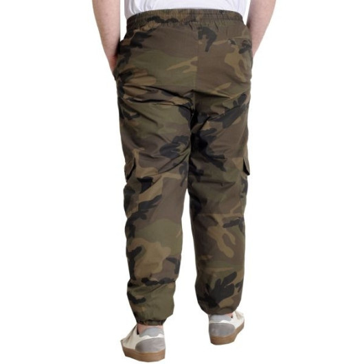 Men's Trousers Jogger Camouflage 23910 Khaki