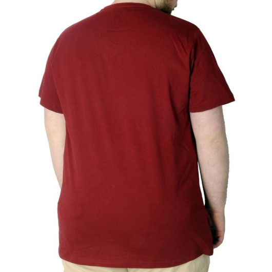 Men's T Shirt Printed Break Make The Rules 22150 Claret Red