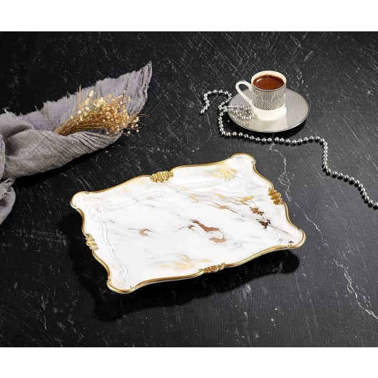 Sultan Tray Marble Pattern Small