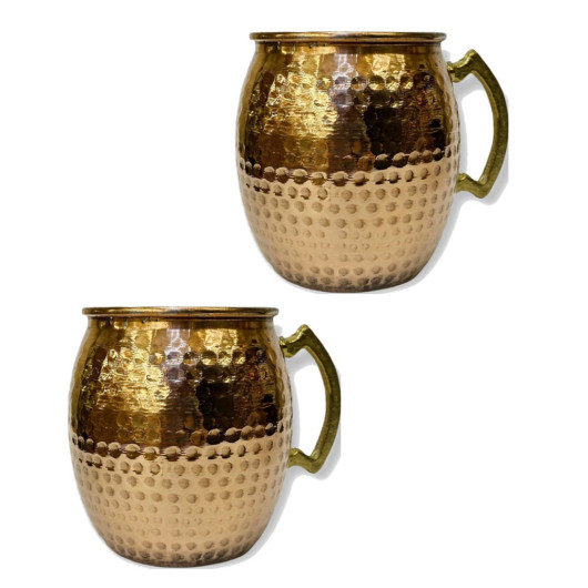 Set Of 2 Copper Moscow Mule Cups