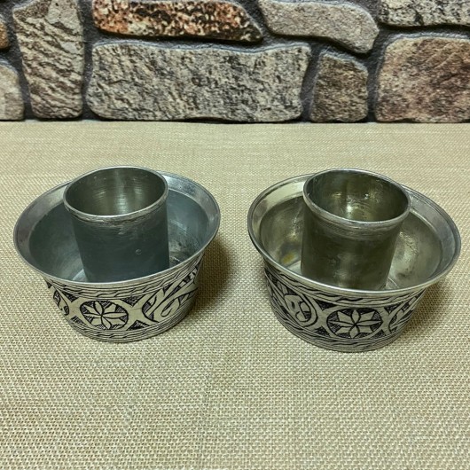 Two-Piece Embossed Copper Cup