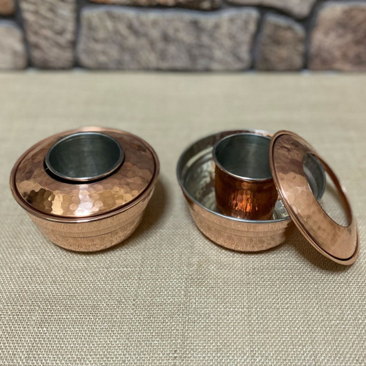 Two-Piece Embossed Copper Cup