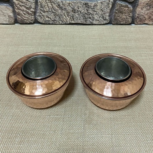 Two-Piece Embossed Copper Cup