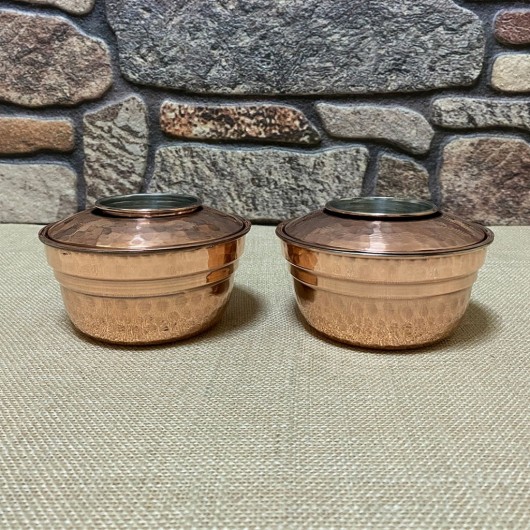 Two-Piece Embossed Copper Cup