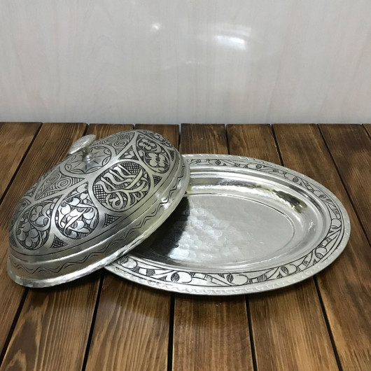 30 Cm Copper Engraved Tumbled Kayak Pan