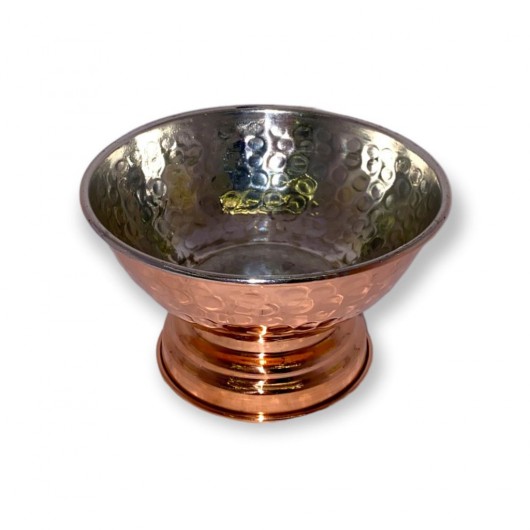 Hand Forged Copper Bowl With Leg