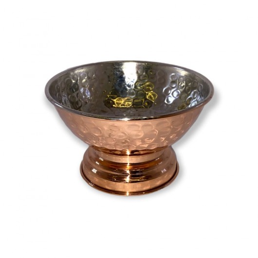 Hand Forged Copper Bowl With Leg