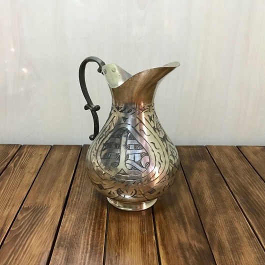 Copper Embroidered Tumbled Jug