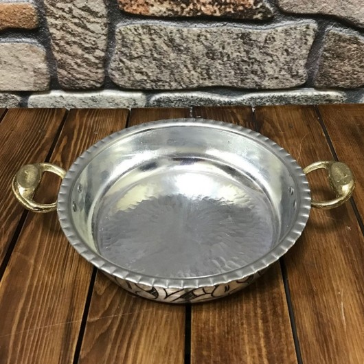 Copper Engraved Tumbled Pan 20 Cm