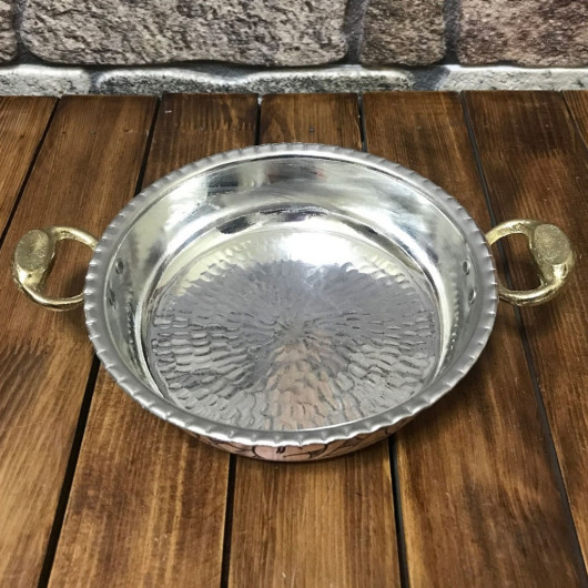 Copper Engraved Tumbled Pan 20 Cm