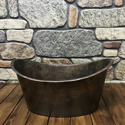 Copper Tub Bottle And Ice Bucket