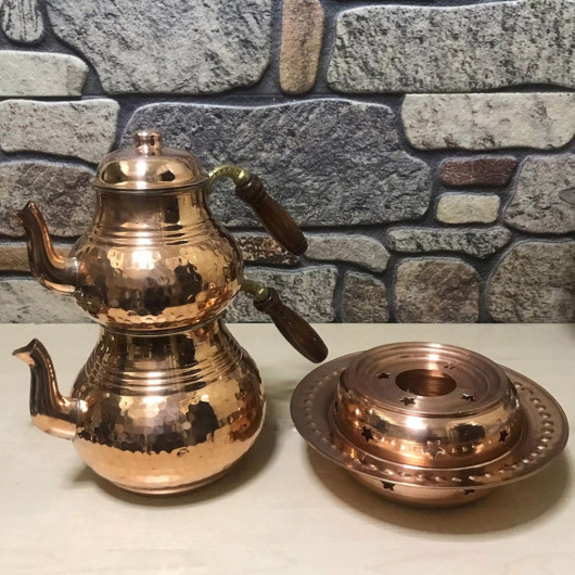 Forged Copper Teapot And Balcony Pleasure